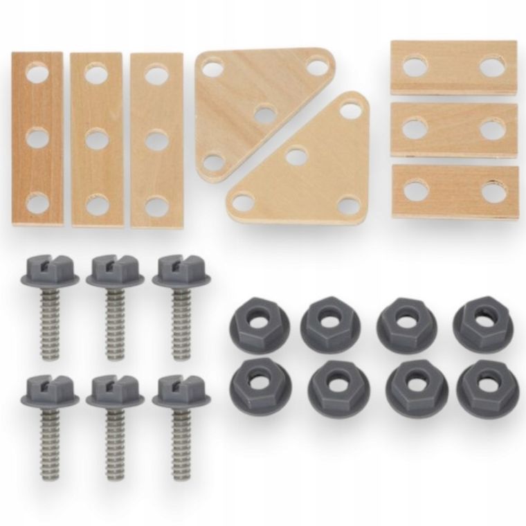 Kruzzel, warsztat z akcesoriami 3w1, drewniany