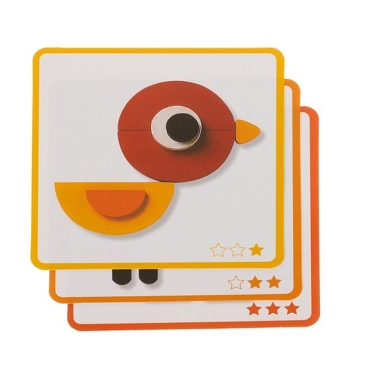 Kruzzel, zwierzątka, układanka drewniana