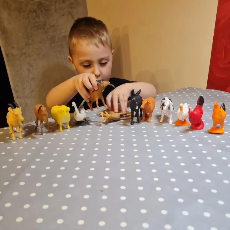 Kruzzel, Zwierzęta gospodarskie, zestaw figurek, 12 szt.