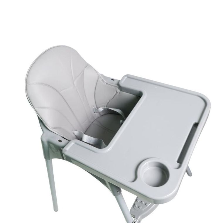 Krzesełko do karmienia, regulowane, szary