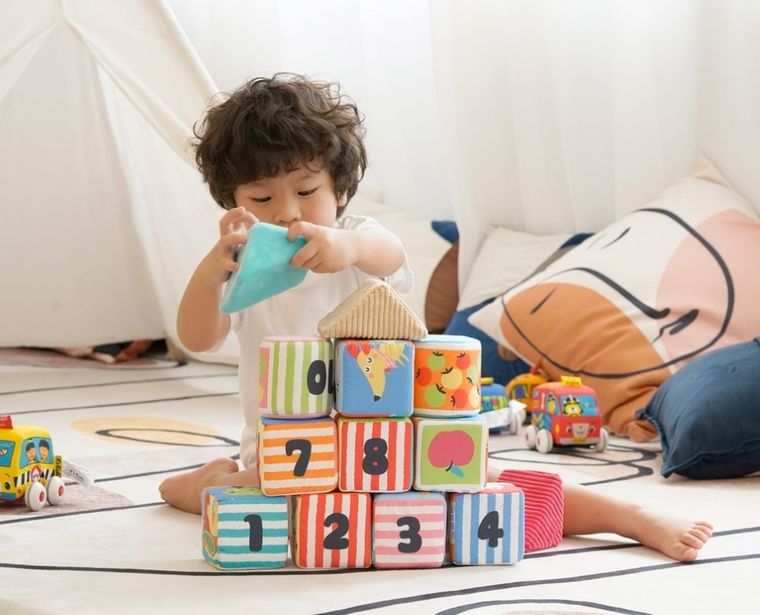 K's Kids, miękkie klocki edukacyjne, 14 elementów