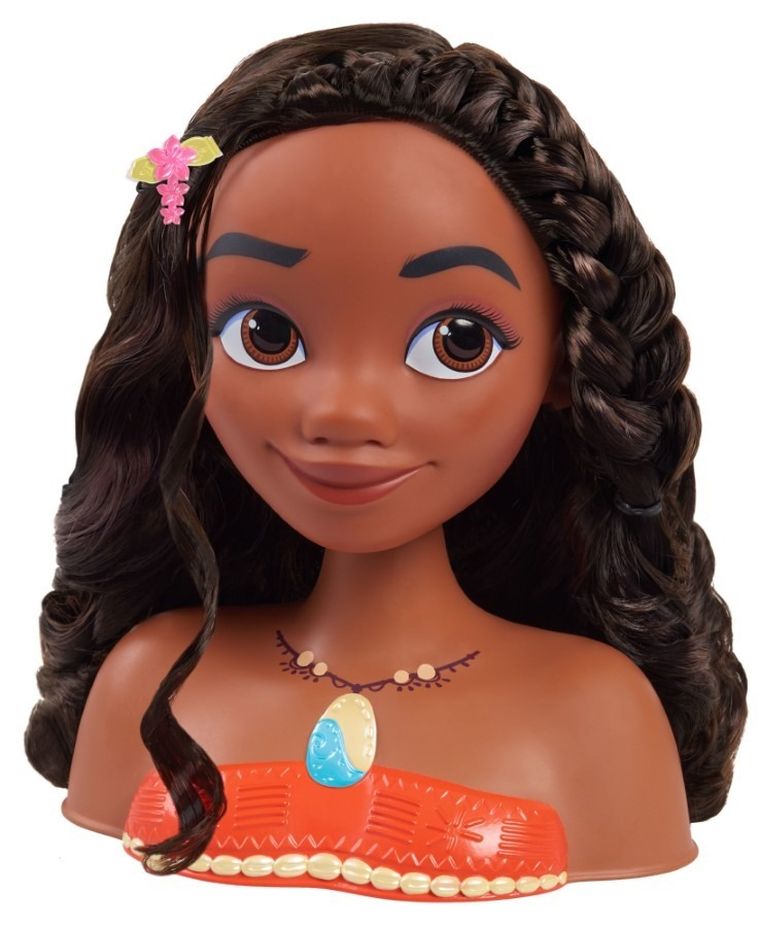Księżniczka Disneya, Vaiana, Moana, głowa do stylizacji włosów z akcesoriami