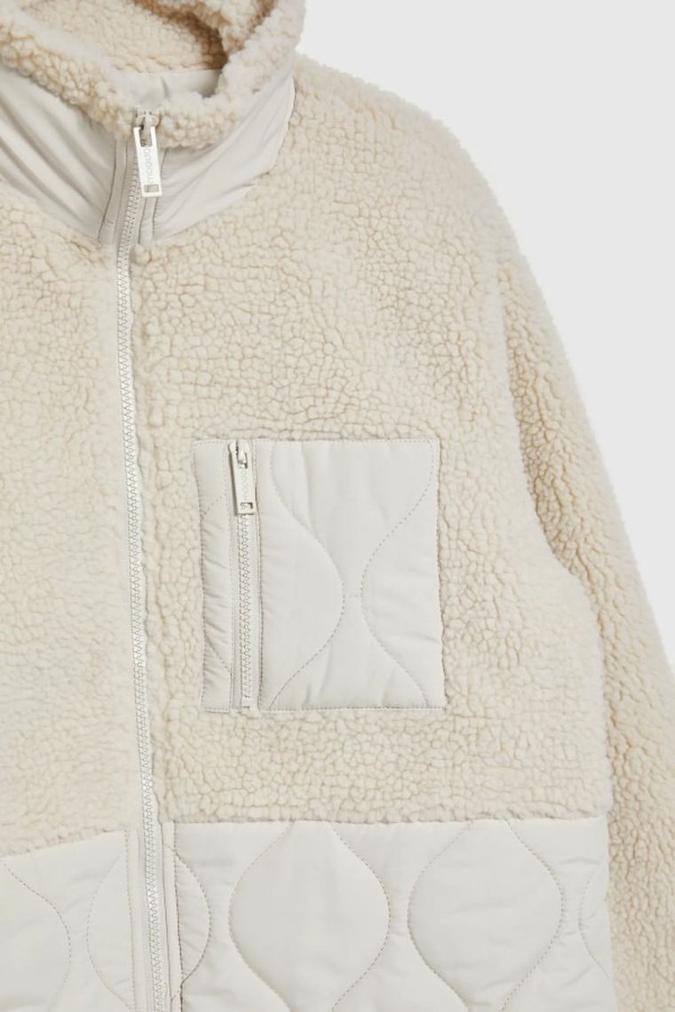 Kurtka damska, beżowa, Moodo