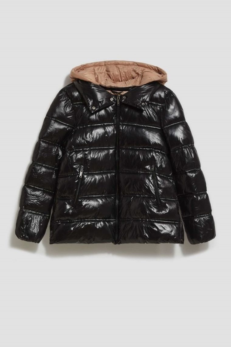 Kurtka damska, czarna, Moodo