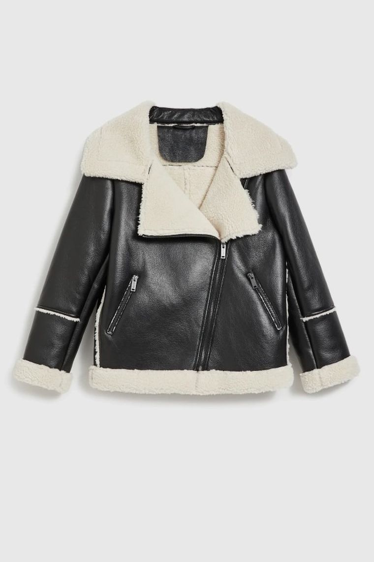 Kurtka damska, czarna, Moodo