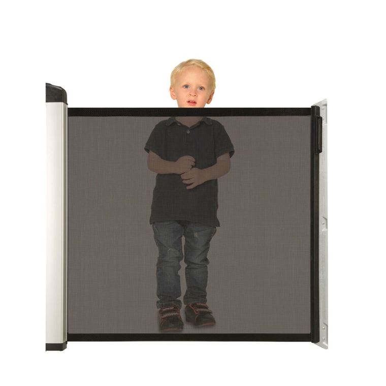 Lascal, KiddyGuard Avant, bramka ochronna, czarna