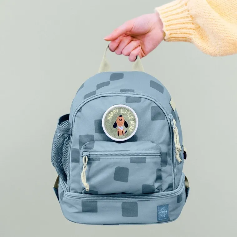 Lassig, Pattern Party, plecak dla przedszkolaka, Blue