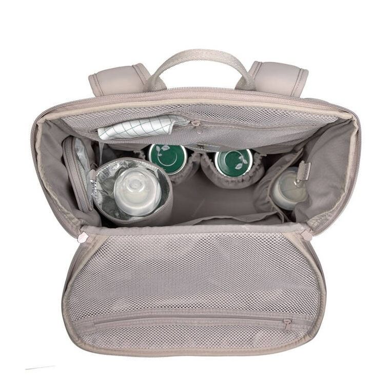 Lassig, Slender Up, Green Label, plecak dla mam z akcesoriami, Taupe