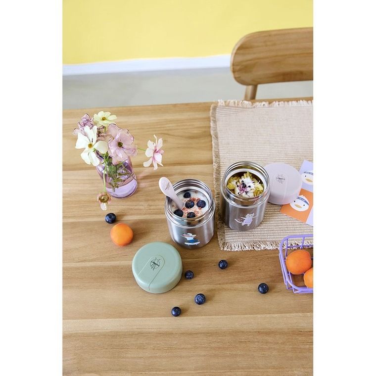 Lassig, Tiny Team, pojemnik, termos obiadowy, piesek, kotek, 315 ml