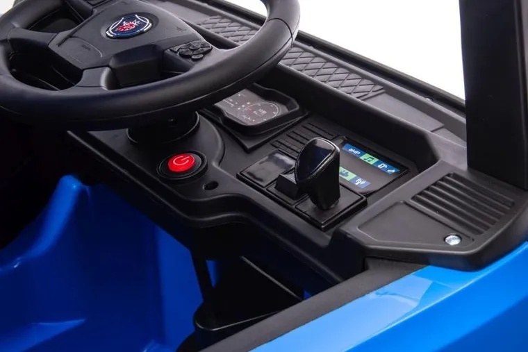 Lean Cars, auto na akumulator, Scania 500R HL698 4-4, niebieskie