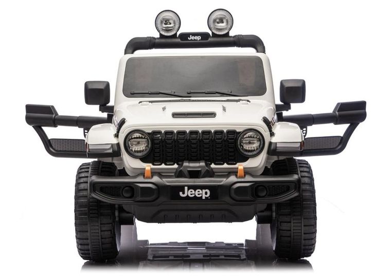Lean Cars, Jeep Rubicon, pojazd na akumulator 4-4, DK-JWR556 4-200W 24V, biały