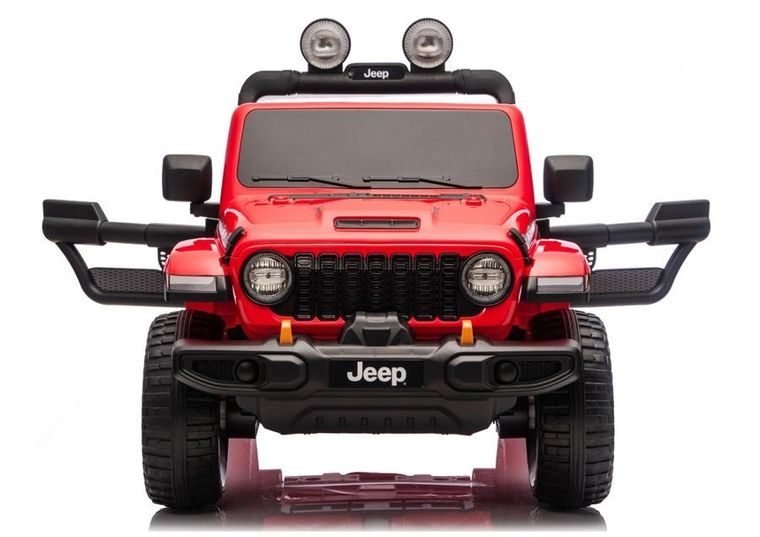Lean Cars, Jeep Rubicon, pojazd na akumulator 4-4, DK-JWR556 4-200W 24V, czerwony