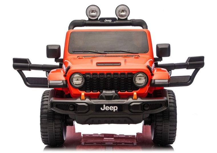 Lean Cars, Jeep Rubicon, pojazd na akumulator 4-4, DK-JWR556 4-200W 24V, pomarańczowy
