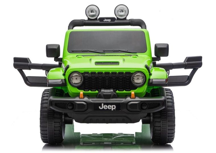 Lean Cars, Jeep Rubicon, pojazd na akumulator 4-4, DK-JWR556 4-200W 24V, zielony