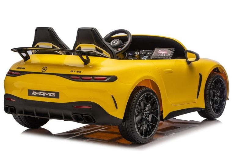 Lean Cars, Mercedes GT63 AMG, pojazd na akumulator, DK-GT63 24V LCD, żółty