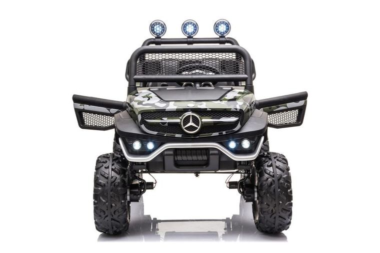 Lean Cars, Mercedes Unimog S, pojazd na akumulator, moro lakierowany