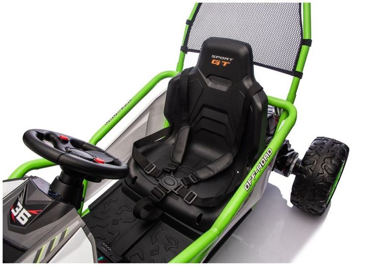 Lean Cars, pojazd na akumulator, DM-107 24V7, cichy silnik, zielony