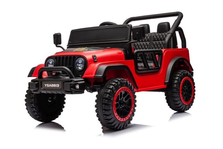 Lean Cars, pojazd na akumulator, YSA8813, czerwony