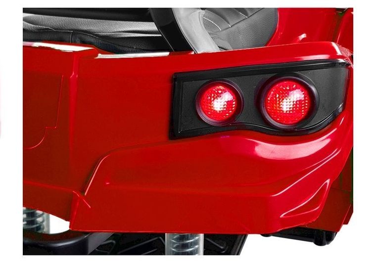 Lean Cars, quad, pojazd na akumulator, BDM0906, pompowane koła, czerwony