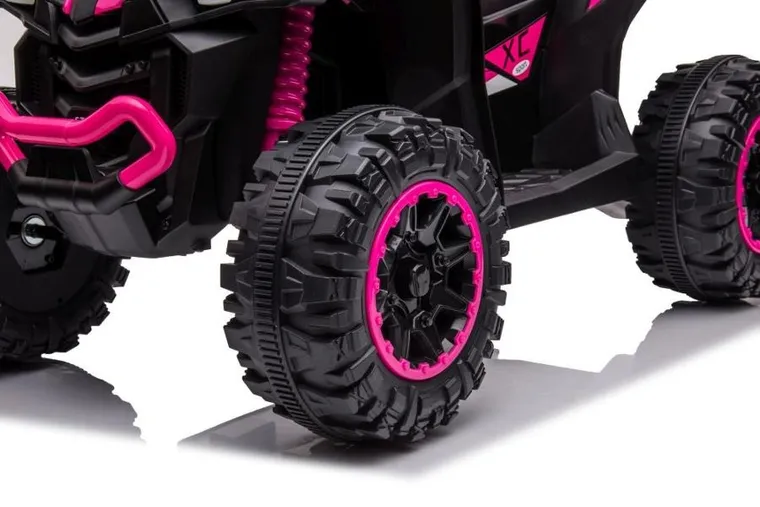 Lean Cars, quad, pojazd na akumulator, HL568, różowy