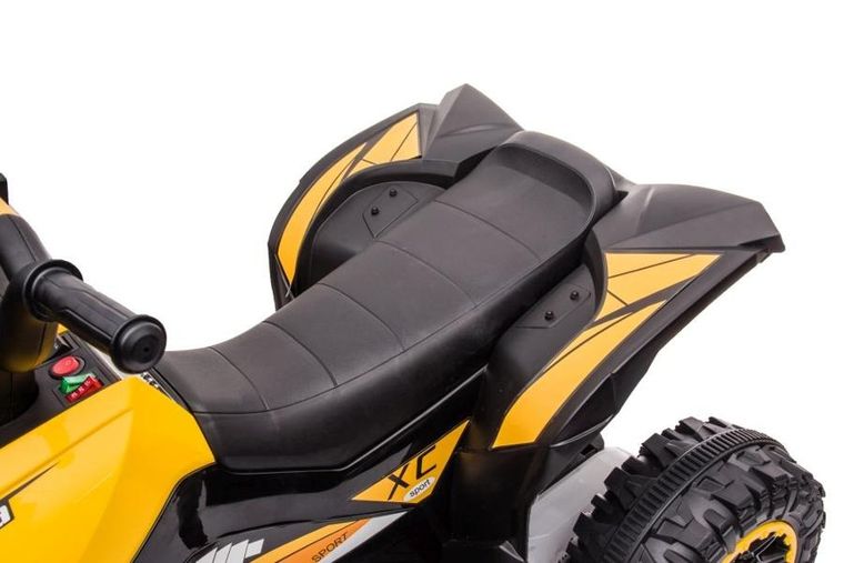 Lean Cars, quad, pojazd na akumulator, HL568, żółty