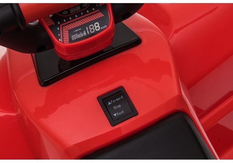 Lean Cars, quad, pojazd na akumulator, XMX612, czerwony