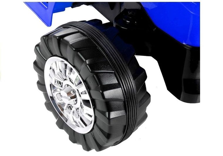 Lean Cars, traktor koparka, pojazd na akumulator, ZP1005, niebieski