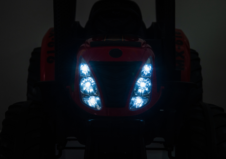 Lean Cars, traktor, pojazd na akumulator, A011 24V, czerwony