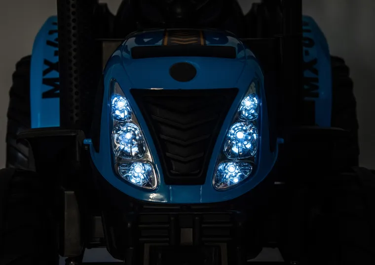 Lean Cars, traktor, pojazd na akumulator, A011 24V, niebieski