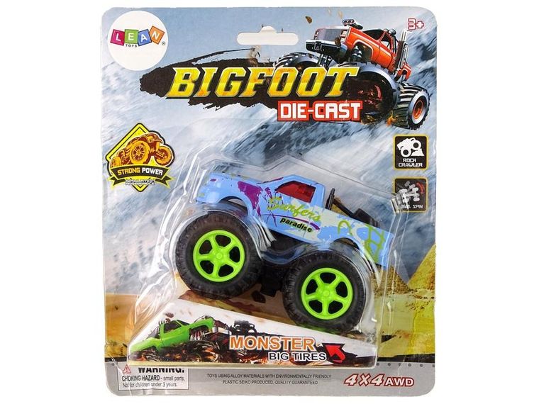 Lean Toys, BigFoot Die-Cast, pojazd z napędem i rampą, 1 szt.