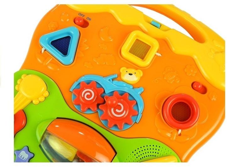 Lean Toys, chodzik pchacz, odpinany panel