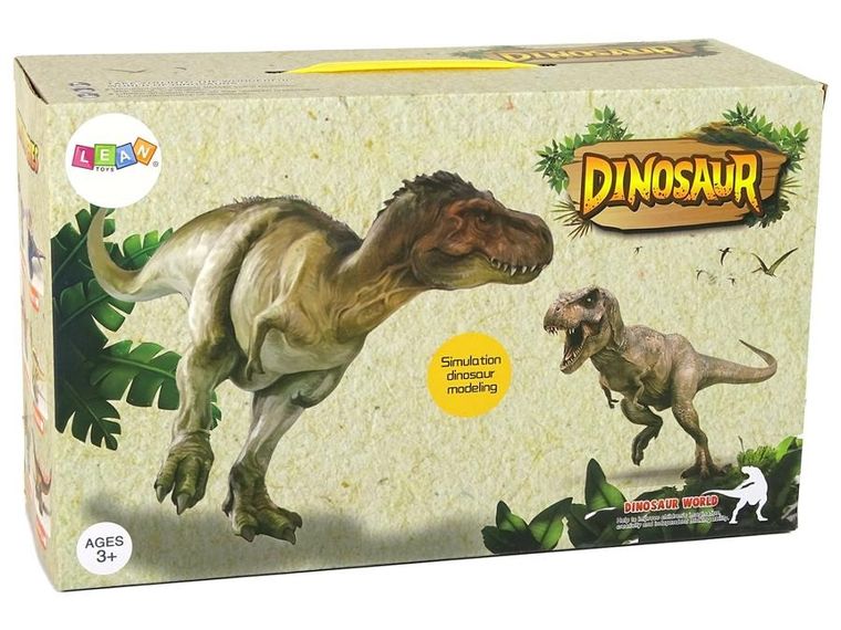 Lean Toys, dinozaur zdalnie sterowany, brązowy