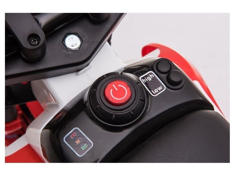 Lean Toys, Motor, pojazd na akumulator, pomarańczowy