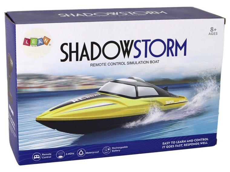 Lean Toys, motorówka, pojazd zdalnie sterowany, zielona