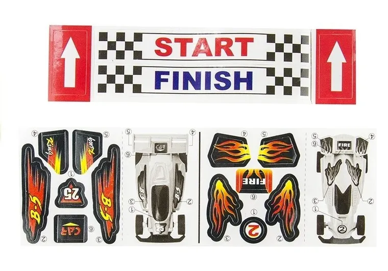 Lean Toys, Track Racing, tor samochodowy, 565 cm