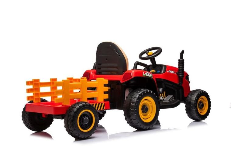 Lean Toys, traktor, pojazd na akumulator, czerwony, BBH-030