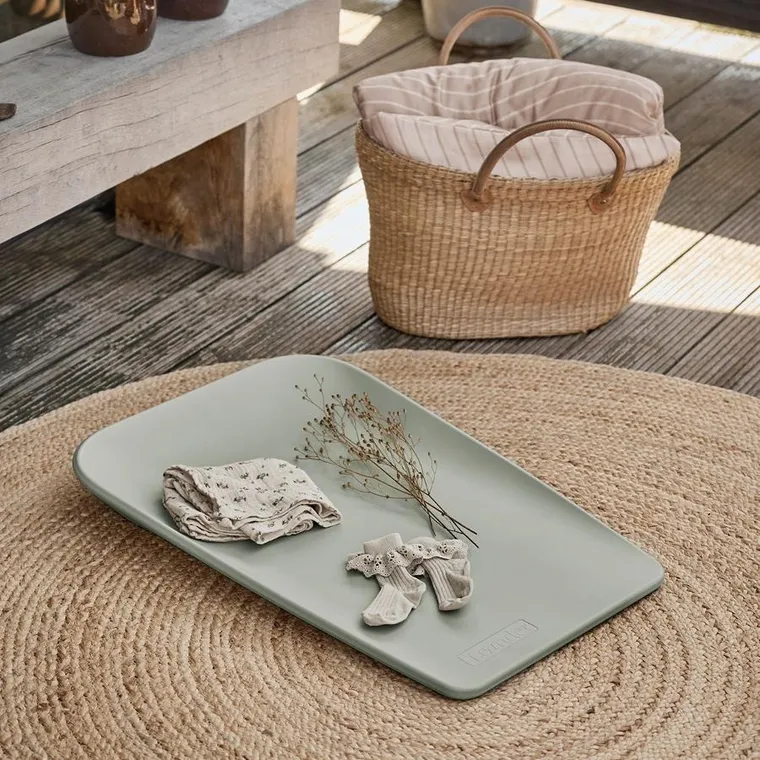 Leander, Matty Mini, podkład na przewijak, mata, sage green