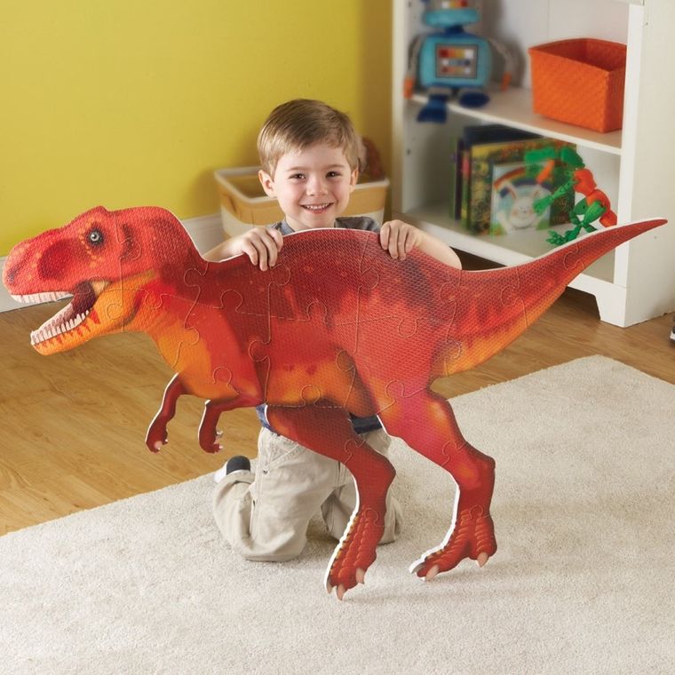 Learning Resources, Dinozaur T-Rex, piankowe puzzle podłogowe