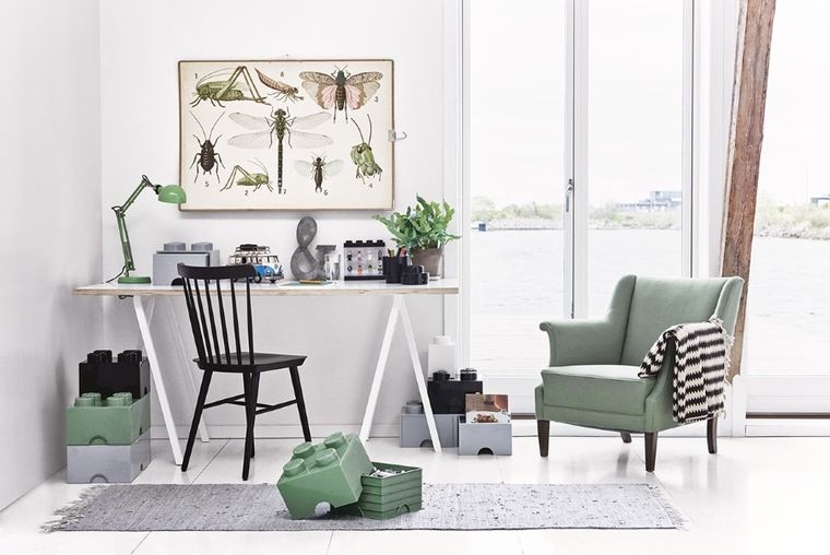 LEGO, Brick 8, pojemnik klocek, szary