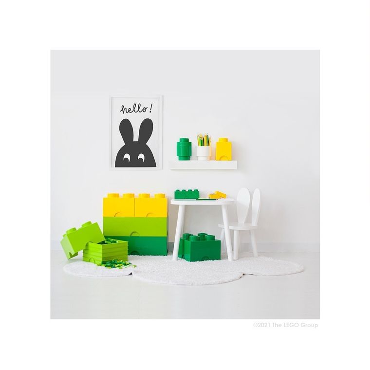 LEGO, Brick 8, pojemnik klocek, zielony