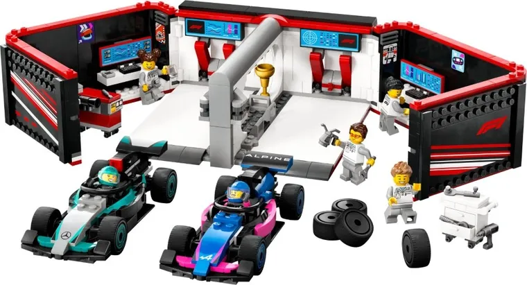 LEGO City, F1 Garaż i bolidy Mercedes-AMG i Alpine, 60444