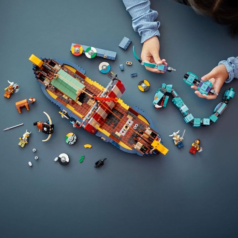 LEGO Creator, Statek wikingów i wąż z Midgardu, 31132