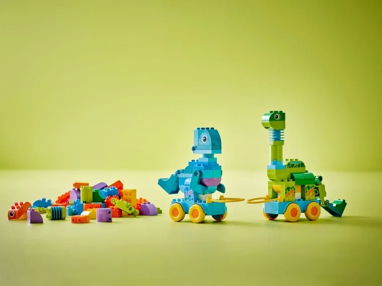 LEGO DUPLO, 3 w 1 Dinozaury na kółkach, zabawka, 10451