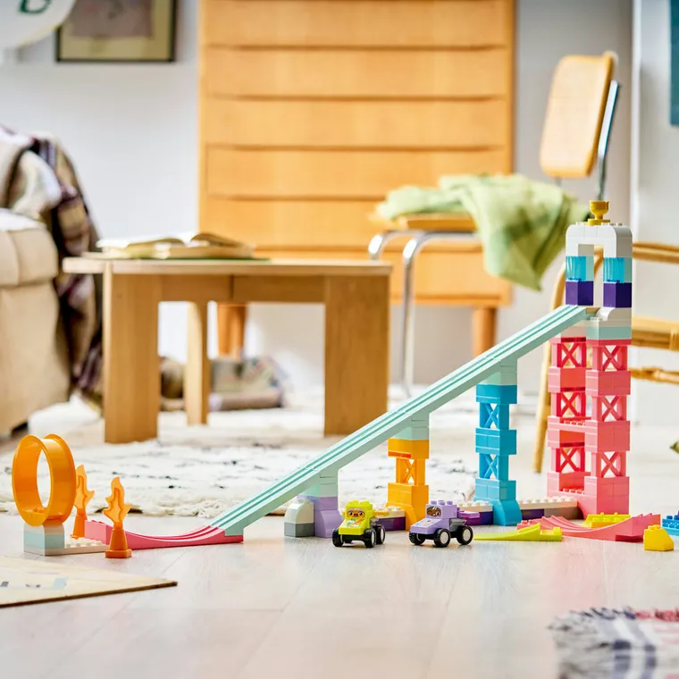 LEGO DUPLO, Kreatywne rampy 3 w 1 z pojazdami, 10478