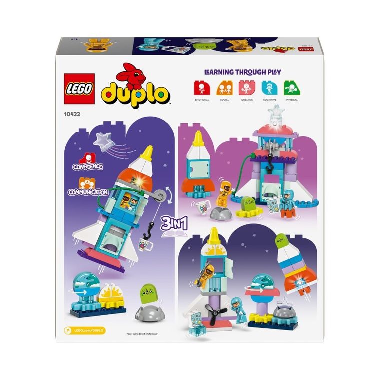 LEGO DUPLO Town, Przygoda w promie kosmicznym 3 w 1, 10422