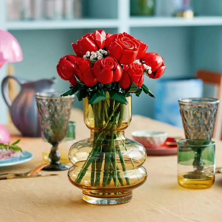 LEGO Icons, Bukiet róż, kwiaty, 10328