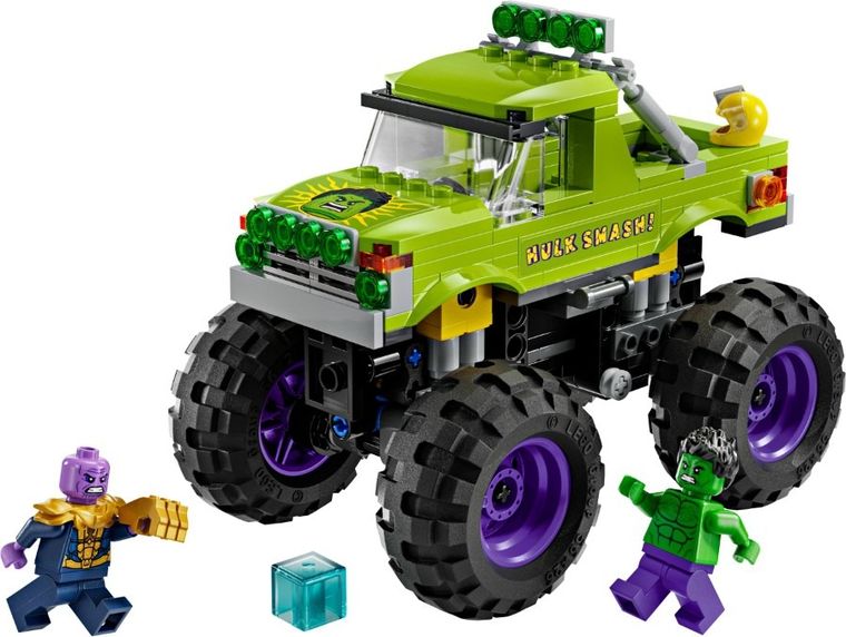 LEGO Marvel, Monster truck Hulka kontra Thanos, 76312
