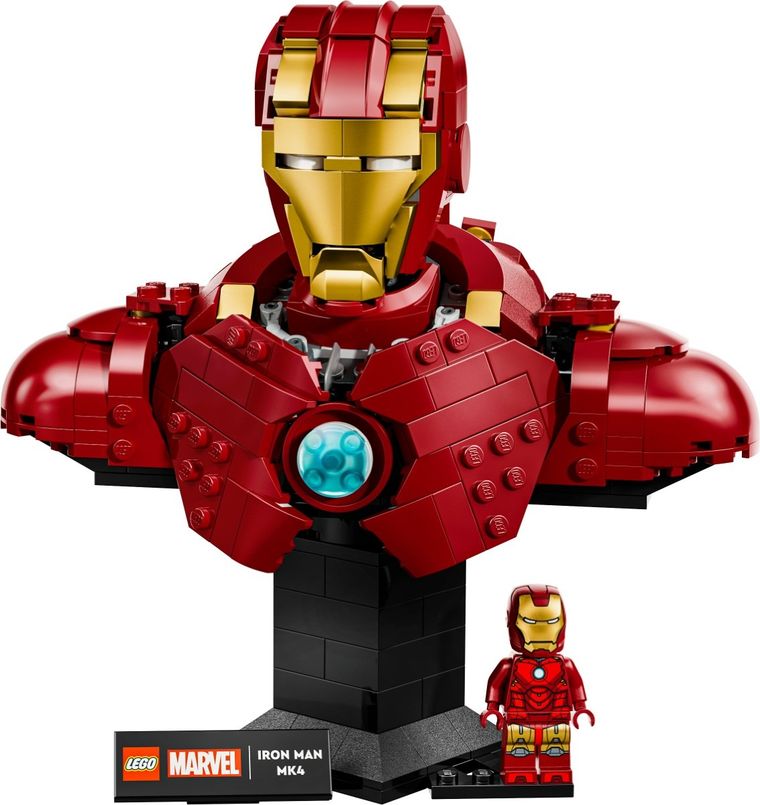 LEGO Marvel, Popiersie Iron Mana MK4, 76327