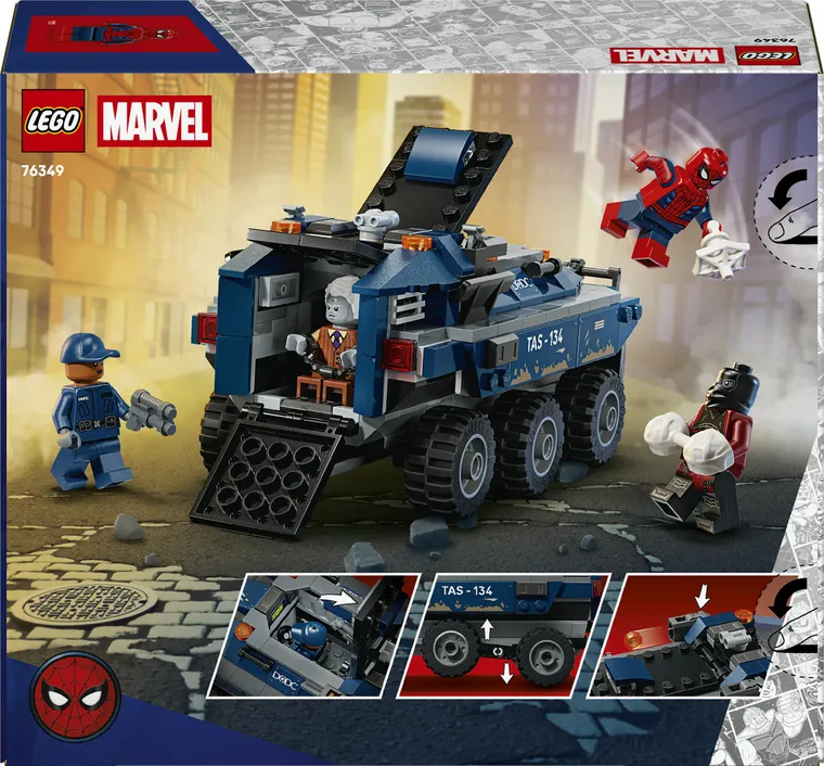 LEGO Marvel, Pościg Spider-Mana za więźniarką, 76349