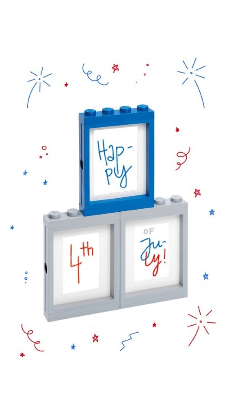 LEGO, ramka na zdjęcia 10-15, niebieska